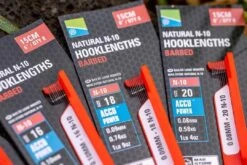 Natural N-10 Hooklenghts Barbed 6” -Hengelsport Winkel preston innovations natural n 10 hooklenghts barbe 2